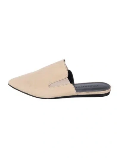 Pre-owned Jenni Kayne Leather Mules In Neutrals