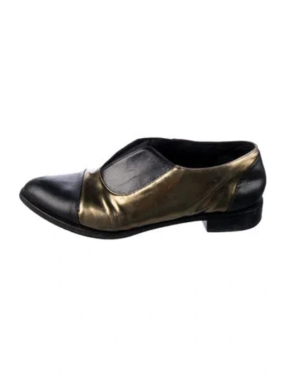 Pre-owned Jenni Kayne Leather Oxfords In Blue