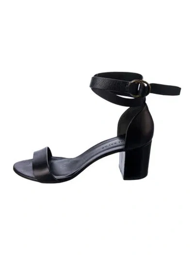 Pre-owned Jenni Kayne Leather Sandals In Black