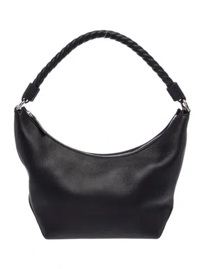 Pre-owned Jenni Kayne Leather Shoulder Bag In Black