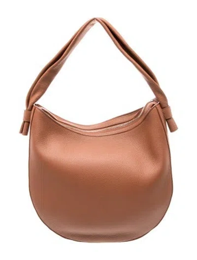 Pre-owned Jenni Kayne Leather Shoulder Bag In Brown