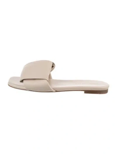 Pre-owned Jenni Kayne Leather Slides In Neutral
