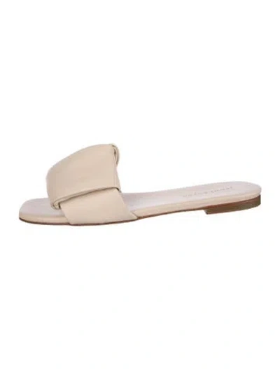 Pre-owned Jenni Kayne Leather Slides In Neutral
