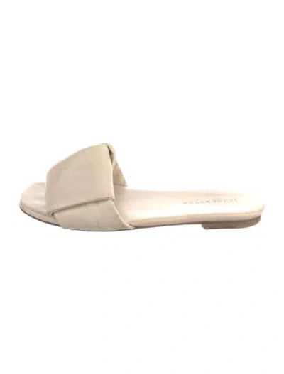 Pre-owned Jenni Kayne Leather Slides In Neutrals
