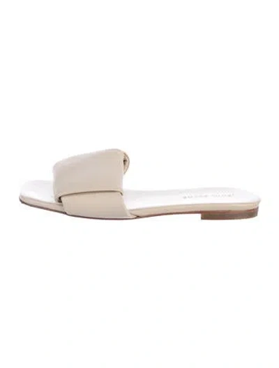 Pre-owned Jenni Kayne Leather Slides In Neutrals