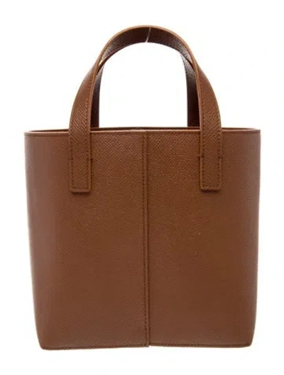Pre-owned Jenni Kayne Leather Top Handle Bag In Brown