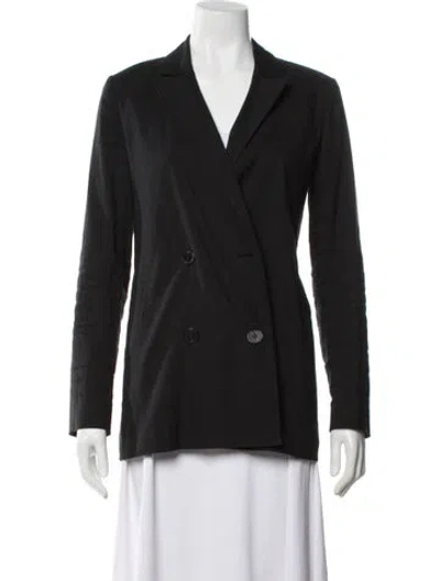 Pre-owned Jenni Kayne Linen Blazer In Black
