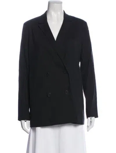 Pre-owned Jenni Kayne Linen Blazer In Black