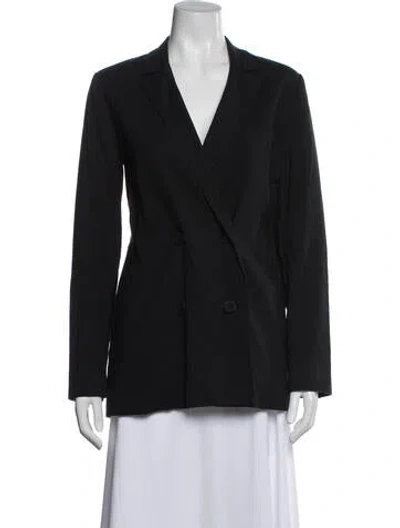 Pre-owned Jenni Kayne Linen Blazer In Blue