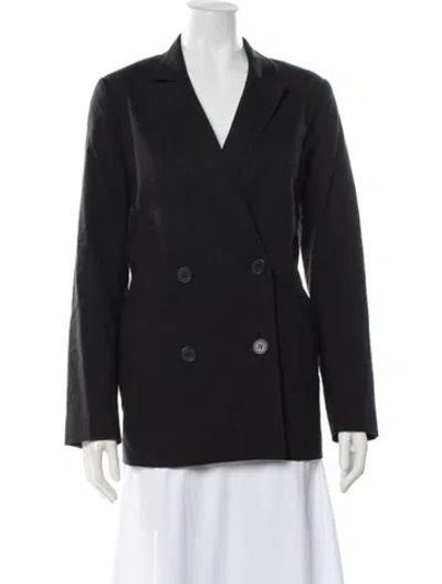 Pre-owned Jenni Kayne Linen Blazer In Blue