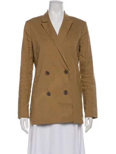 Pre-owned Jenni Kayne Linen Blazer In Brown