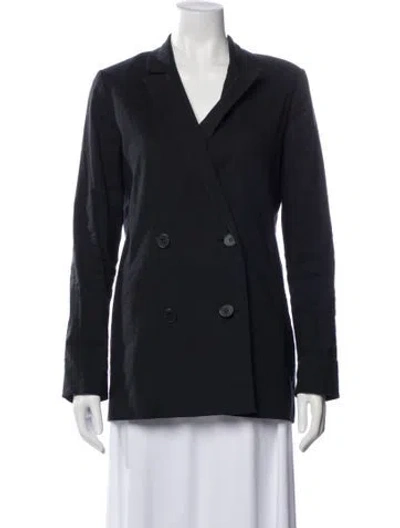 Pre-owned Jenni Kayne Linen Blazer In Gray