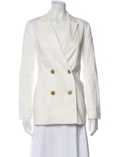 Pre-owned Jenni Kayne Linen Blazer In Neutral