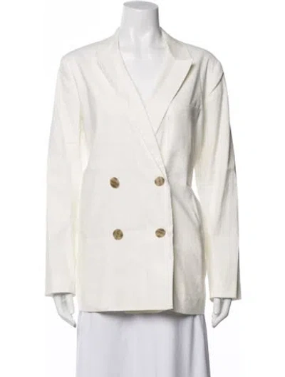 Pre-owned Jenni Kayne Linen Blazer In Neutrals