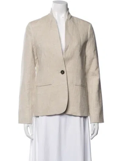 Pre-owned Jenni Kayne Linen Blazer In Neutrals
