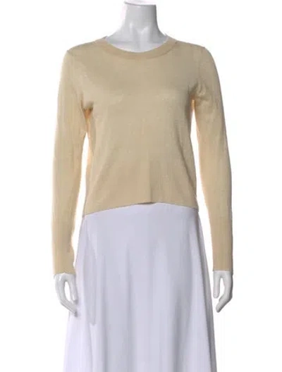 Pre-owned Jenni Kayne Linen Crew Neck Sweater In Neutral