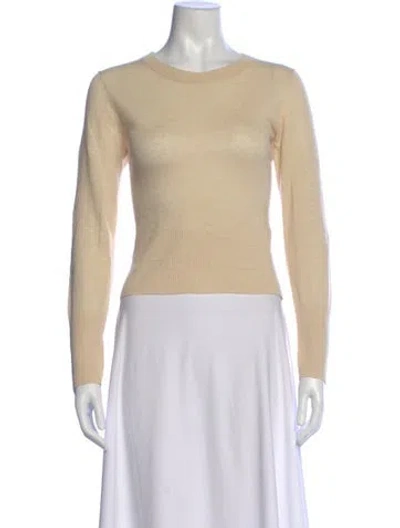 Pre-owned Jenni Kayne Linen Crew Neck Sweater In Neutral