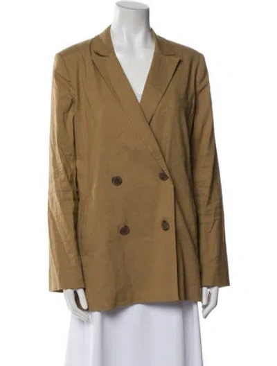 Pre-owned Jenni Kayne Linen Jacket In Brown