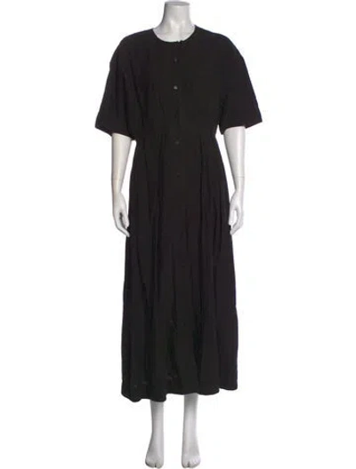 Pre-owned Jenni Kayne Linen Long Dress W/ Tags In Black