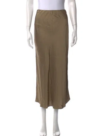 Pre-owned Jenni Kayne Linen Long Skirt In Multi