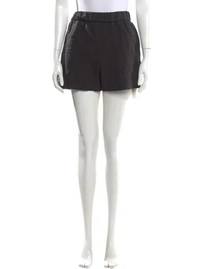 Pre-owned Jenni Kayne Linen Mini Shorts In Black