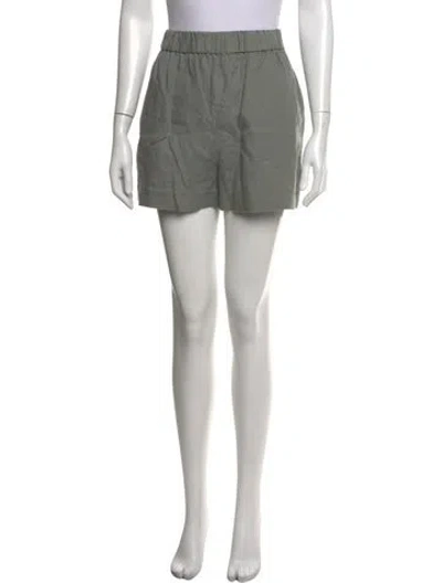 Pre-owned Jenni Kayne Linen Mini Shorts In Black