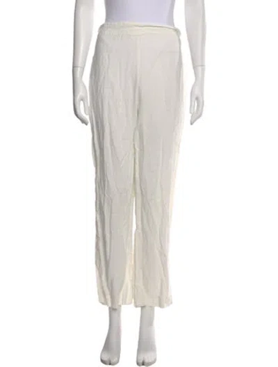 Pre-owned Jenni Kayne Linen Wide Leg Pants In Neutral