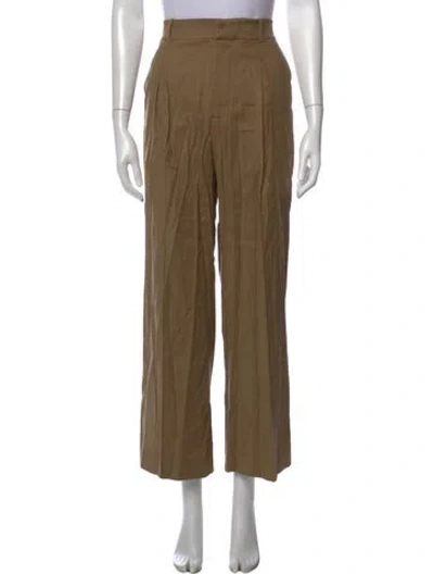 Pre-owned Jenni Kayne Linen Wide Leg Pants In Neutral
