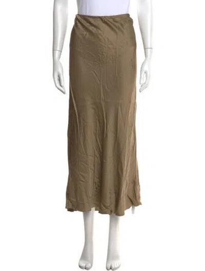Pre-owned Jenni Kayne Long Skirt In Green