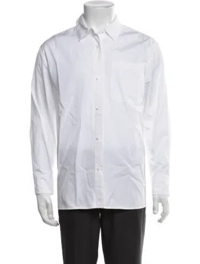 Pre-owned Jenni Kayne Long Sleeve Dress Shirt In White