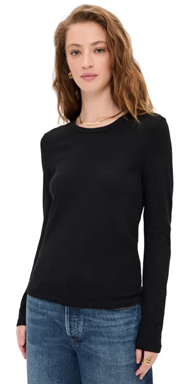 Jenni Kayne Long-sleeve Slim Tee Black