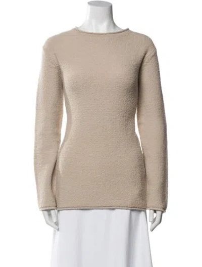 Pre-owned Jenni Kayne Merino Wool Bateau Neckline Sweater In Purple