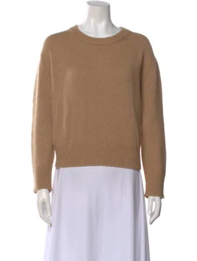 Pre-owned Jenni Kayne Merino Wool Crew Neck Sweater In Neutral