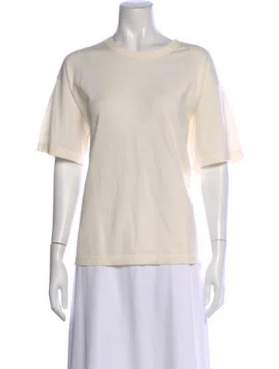 Pre-owned Jenni Kayne Merino Wool Crew Neck T-shirt In Neutral