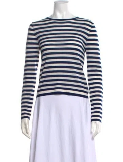Pre-owned Jenni Kayne Merino Wool Striped Sweater In Multi