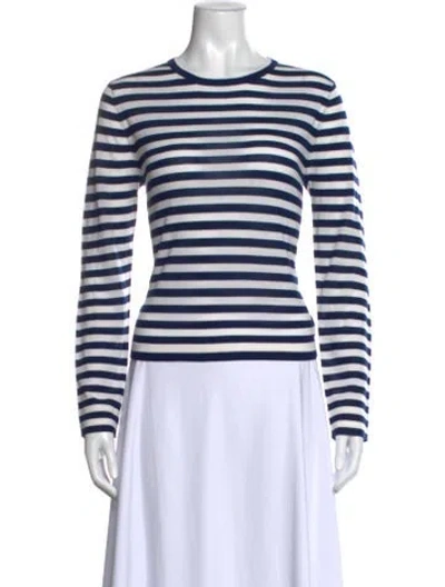 Pre-owned Jenni Kayne Merino Wool Striped Top W/ Tags In Multi
