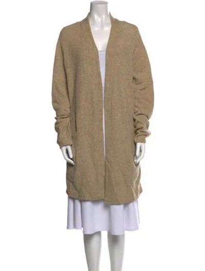 Pre-owned Jenni Kayne Merino Wool V-neck Sweater In Neutral