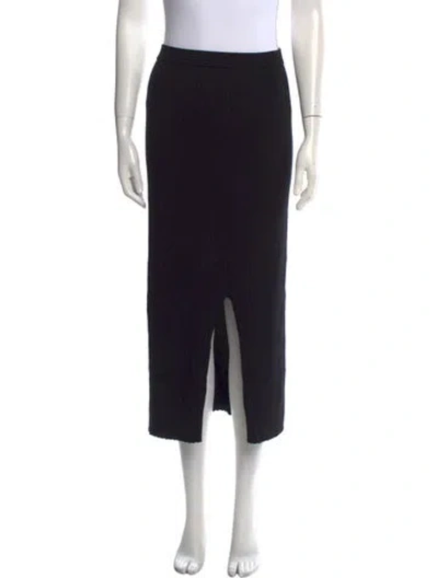 Pre-owned Jenni Kayne Midi Length Skirt In Black