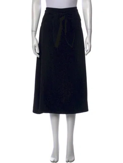 Pre-owned Jenni Kayne Midi Length Skirt In Black