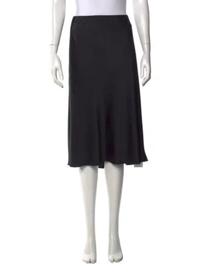 Pre-owned Jenni Kayne Midi Length Skirt In Black