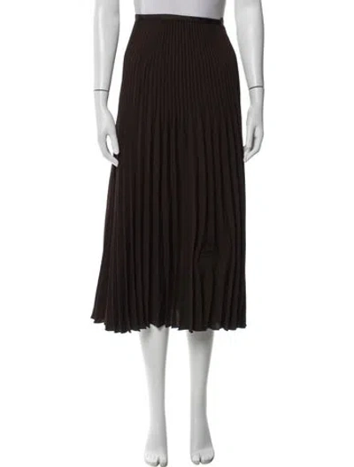 Pre-owned Jenni Kayne Midi Length Skirt In Brown