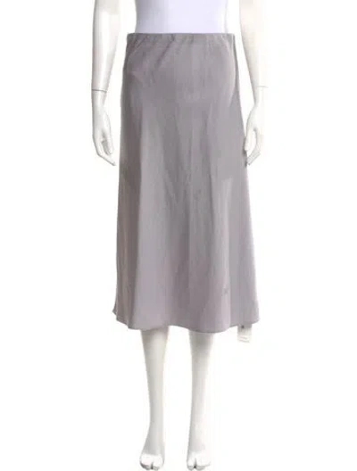 Pre-owned Jenni Kayne Midi Length Skirt In Gray