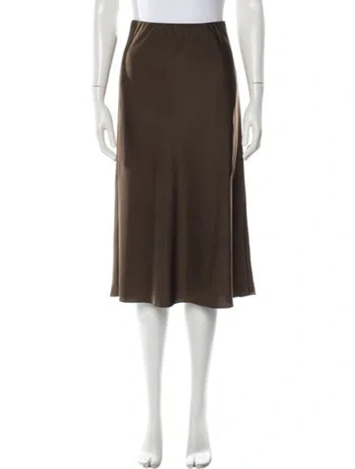 Pre-owned Jenni Kayne Midi Length Skirt In Green