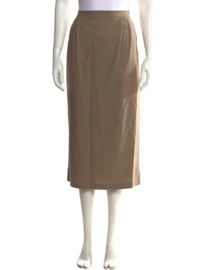 Pre-owned Jenni Kayne Midi Length Skirt In Neutral