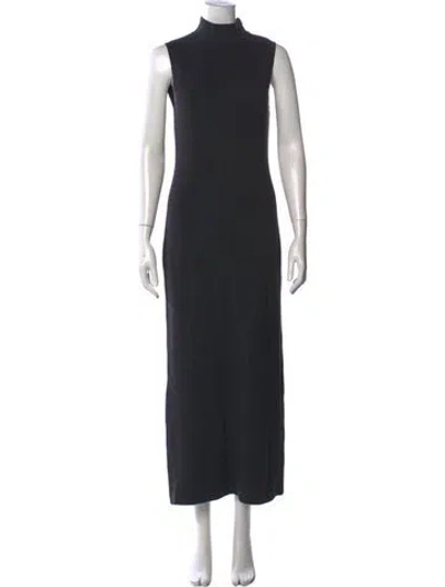 Pre-owned Jenni Kayne Mock Neck Long Dress W/ Tags In Grey