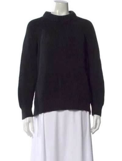 Pre-owned Jenni Kayne Mock Neck Sweater In Black