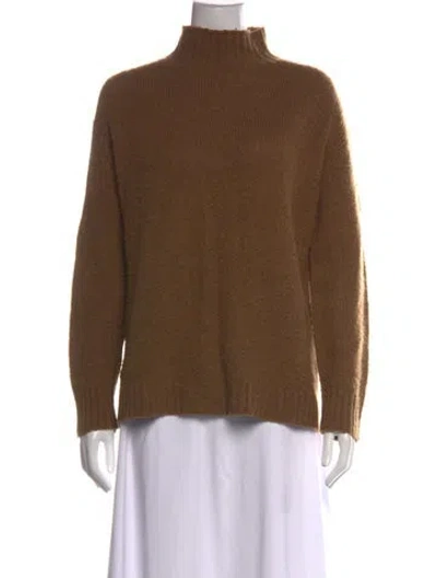 Pre-owned Jenni Kayne Mock Neck Sweater In Brown