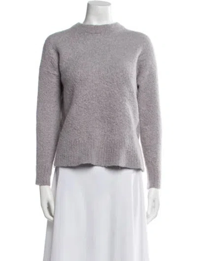 Pre-owned Jenni Kayne Mock Neck Sweater In Gray