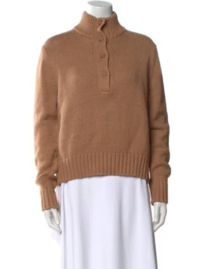Pre-owned Jenni Kayne Mock Neck Sweater In Neutral