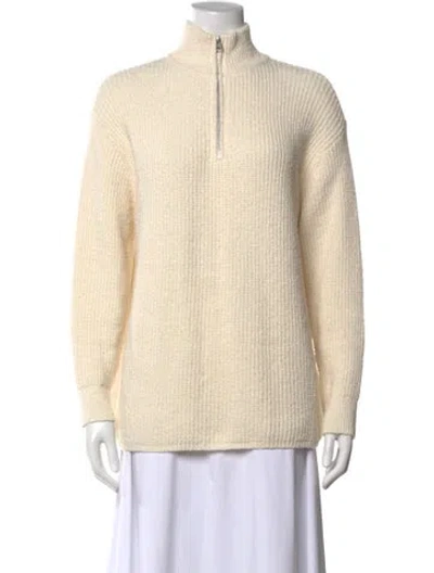 Pre-owned Jenni Kayne Mock Neck Sweater In Neutral